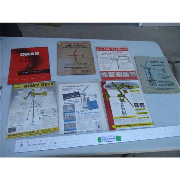 Instruction Manuals/Pamphlets - Electric Wind Chargers