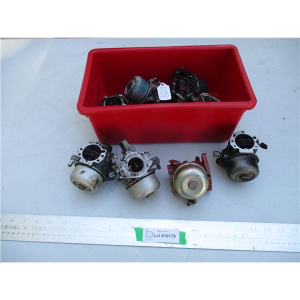 (8) Kohler 10 - 16 HP Small Engine Carburetors  w/ Storage Bin