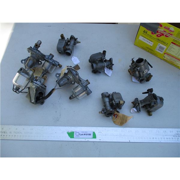 (8) Various Small Engine Carburetors Some w/Sediment Glasses/Bowls (Zenith, AC)