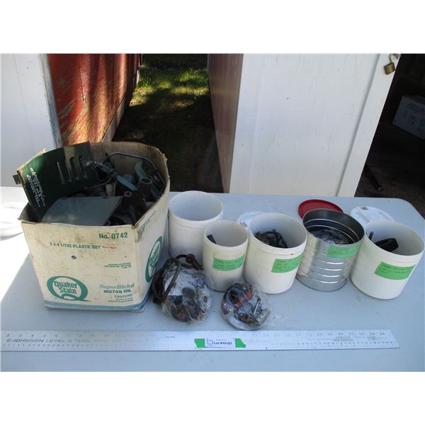 (2) Onan Magneto Parts,  Cables/Coils, Various Parts