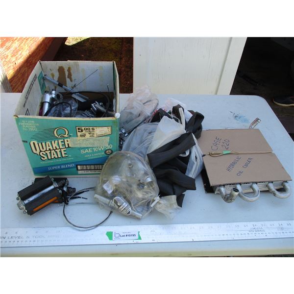 Bicycle Inner Tubes of Varying Sizes, Bicycle Parts - Cables, Kick Stand, Pedals etc. & Case 210 Oil