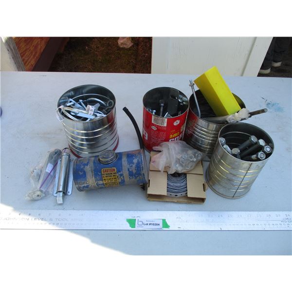 Various Parts - U-Bolts, Bolts, Tank, Strapping, Brackets etc.