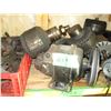 Image 3 : (4) Electric Motors w/Parts & Garden Tractor Parts Pulleys