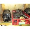 Image 4 : (4) Electric Motors w/Parts & Garden Tractor Parts Pulleys