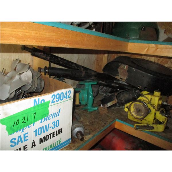 Various Parts - Hoses, Fans, Hydraulic Pump, Shrouds etc.