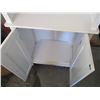Image 5 : White Corner Storage Cabinet 19.5"wx10"dx59" Tall