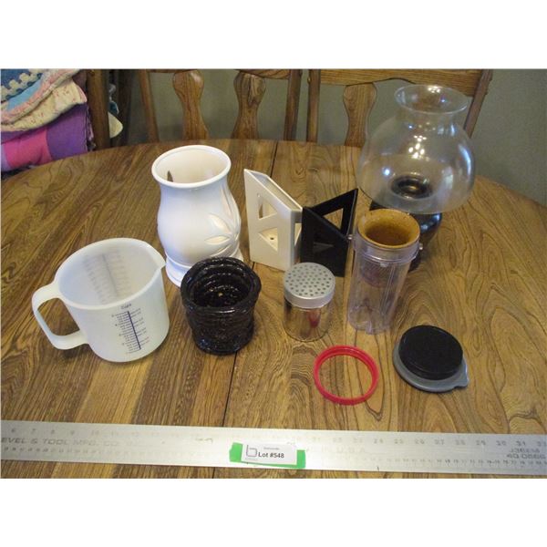 measuring Cup & Various Candle Holders