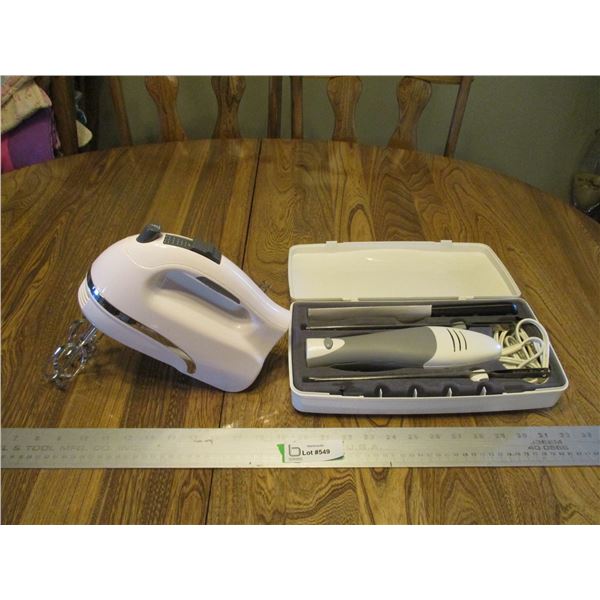 Oster Mixer & GE Electric Carving Knife Set w/Case