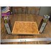 Image 1 : Lagostina Wood Cutting Board & (2)H2O  Water Bottles