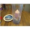 Image 5 : Large Candle Vase/Holder, Curtain Hooks & Decorative Plate