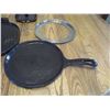 Image 2 : Cast Iron Griddle, Small Frying Pan, Enameled Crepe Pan