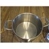 Image 3 : Large Stainless Steel Pot w/Steamer Basket & Lid