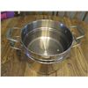 Image 6 : Large Stainless Steel Pot w/Steamer Basket & Lid