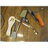 Image 9 : Various Cutting Boards, Serving Utensils, Spoon Rest Pan Screen etc. & (4) Glass Lids