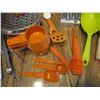 Image 3 : Various Kitchen Items - Dishes, Cheese Grater/Container, Plastic Cups, Tupperware Measuring Cups, Ba