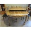 Image 11 : Vicraft "Elm" Wooden Kitchen Table w/20" Leaf & (4) Matching Chairs - Made in Canada