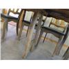 Image 17 : Vicraft "Elm" Wooden Kitchen Table w/20" Leaf & (4) Matching Chairs - Made in Canada