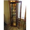 Image 7 : 17.5"x12"x74" Tall Lighted Curio Cabinet