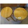 Image 2 : (2) 39" Tall Wooden Stools