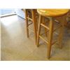 Image 3 : (2) 39" Tall Wooden Stools