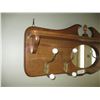 Image 2 : Wall Mounted Coat Rack (36" Wide) Four Hook w/Mirror