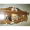 Image 3 : Wall Mounted Coat Rack (36" Wide) Four Hook w/Mirror