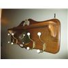 Image 4 : Wall Mounted Coat Rack (36" Wide) Four Hook w/Mirror