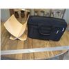 617  Briefcase/Laptop Bag and Wooden File Holder