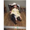632  17 Doll in Rocking Chair