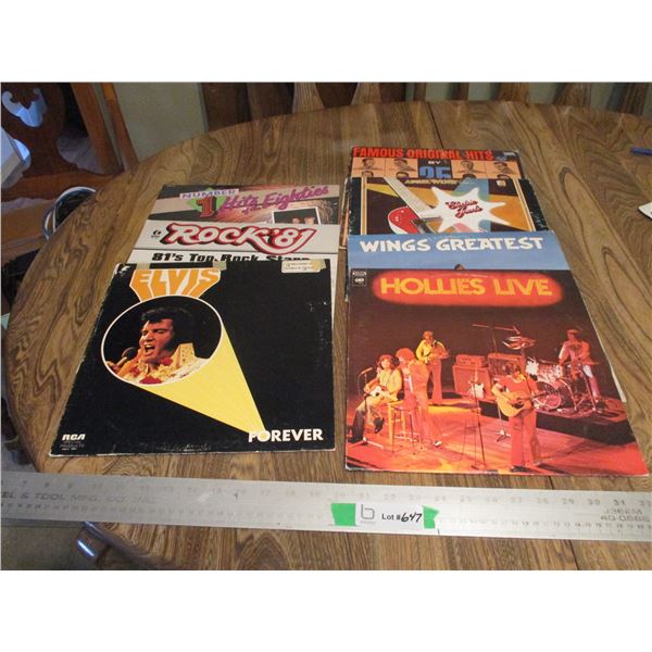 (7) Records - Elvis, April Wine, The Hollies