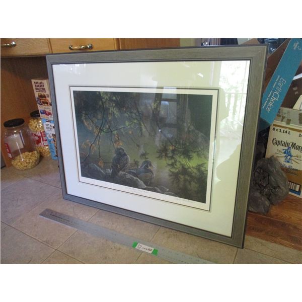 Ducks Unlimited Picture " On the Pond - Wood Ducks" - Robert Bateman 33.5 x 26