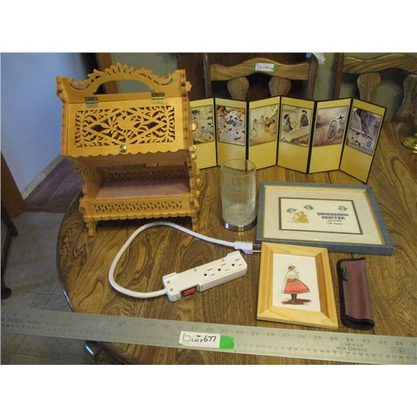 Scroll Saw Patterned Storage Box 14", Décor Items and Powerbar