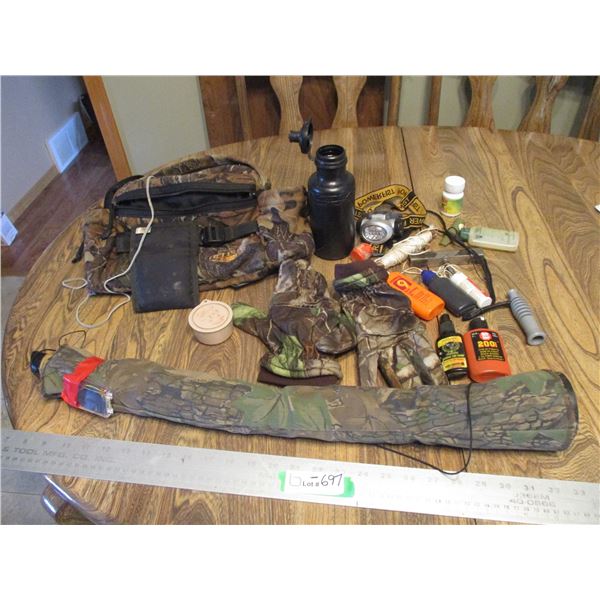 Hunting Related Items - Elk Call, Gloves, Etc.