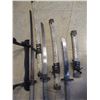 Image 5 : Decorative Katana Set with Stand 14" Tall - Cobra Hilts