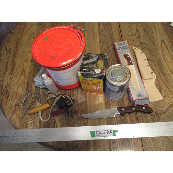 Survivel Kit, Hunting Knife 700 Northcraft w/ Sheath