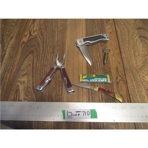 Classic Markings Multi-Tool, Pocket Knives, Bullet Keychain