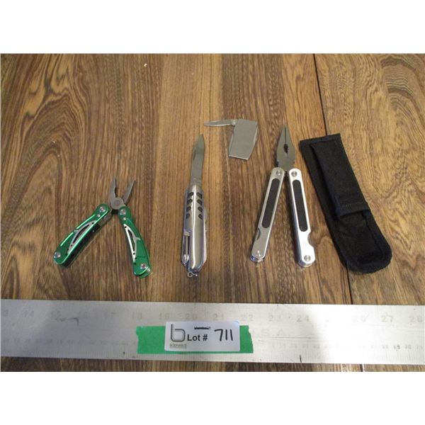 (2) Multi-Tools (2) Pocket Knives