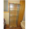 3-Shelf Glass Cabinet - 22 x 13.5 x 65 Tall