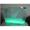 Image 3 : Colour Changing Light-up Wolf Décor w/ remote and End Table -15 x 13 - Some Damage