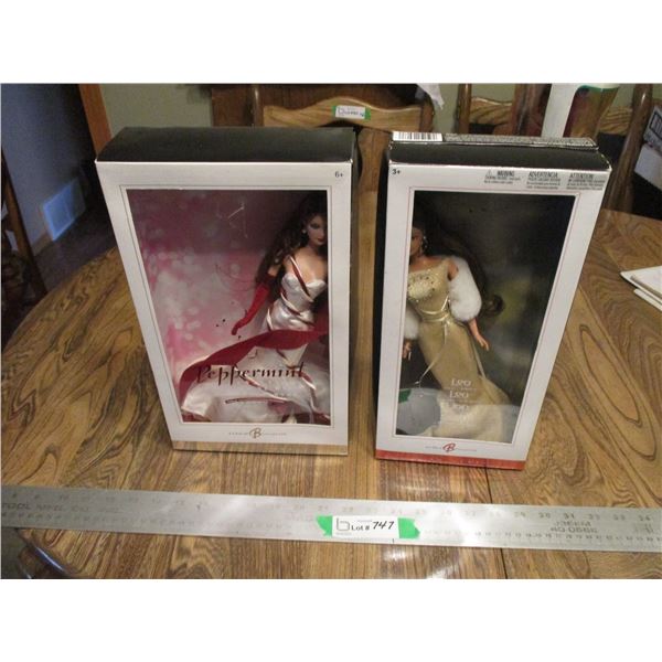 (2) Barbies in Box - Peppermint and Leo