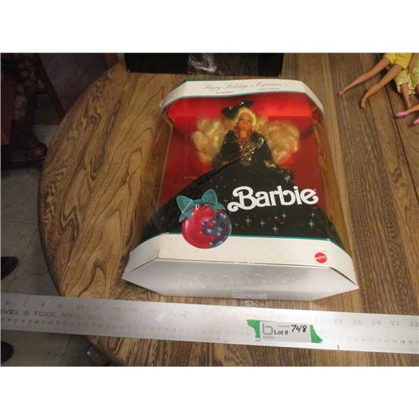 Happy Holidays Barbie in Box