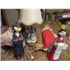 Image 3 : Desk Lamp, (2) Doll, and (2) Decorative Figures