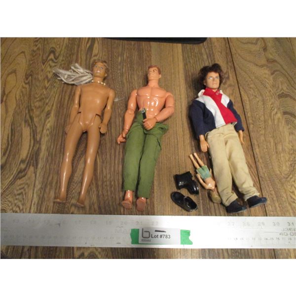 (2) Ken Dolls + Misc. Dolls