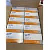 Image 2 : NEW CASE OF MEDIUM DISPOSABLE CLEAR PVC VINYL GLOVES - 10 PACKS OF 100