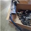 Image 2 : TRAY OF STRING LIGHTS, FANS AND AUTOREADY VACUUM