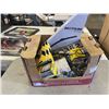 Image 1 : BOX OF ASSORTED TOOLS AND SHOP SUPPLIES