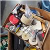 Image 3 : TWO BOXES OF TOOLS INCLUDING CLAMP METERS, EXTENSION CORD AND HAND TOOLS