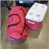 Image 1 : 8 PERSON TENT AND RUBBERMAID COOLER