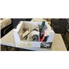 Image 1 : SMALL MANUAL WASHER AND BOX WITH KEYCHAINS, PINS ETC.