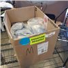 Image 1 : APPROX 300 NEW SIZE MEDIUM BLUE RUBBER GLOVES
